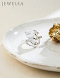 S925 Silver Moonlight Fluidity Ring (White Opal)