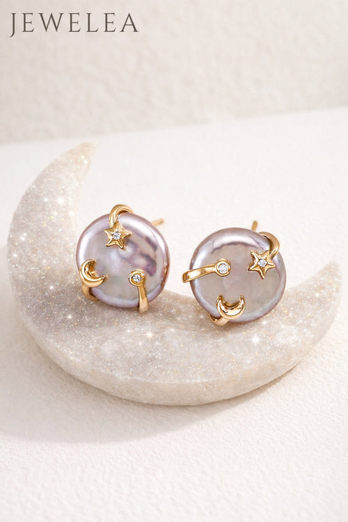 S925 Baroque Starfall Earrings