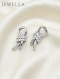 S925 The Intertwined Ribbon Studs Earrings
