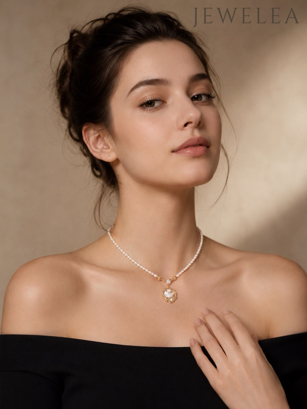 S925 The Selene Vine Pearl Necklace