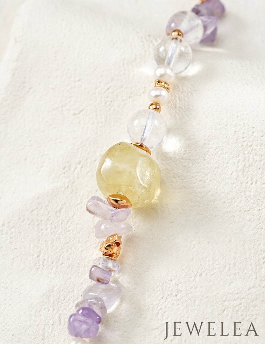 S925 Le bracelet multi-cristaux Aura Solaire & Astrale
