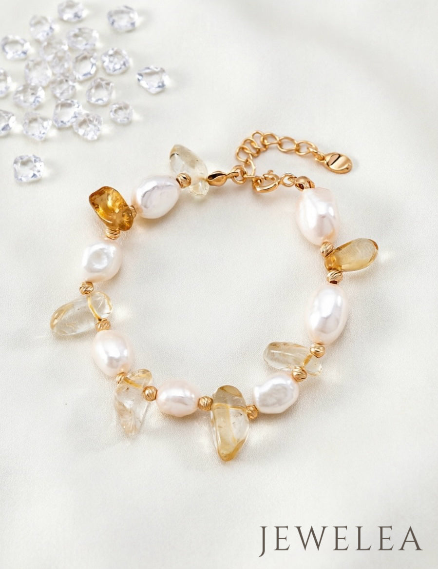 S925 Golden Fortune Crystal Bracelet