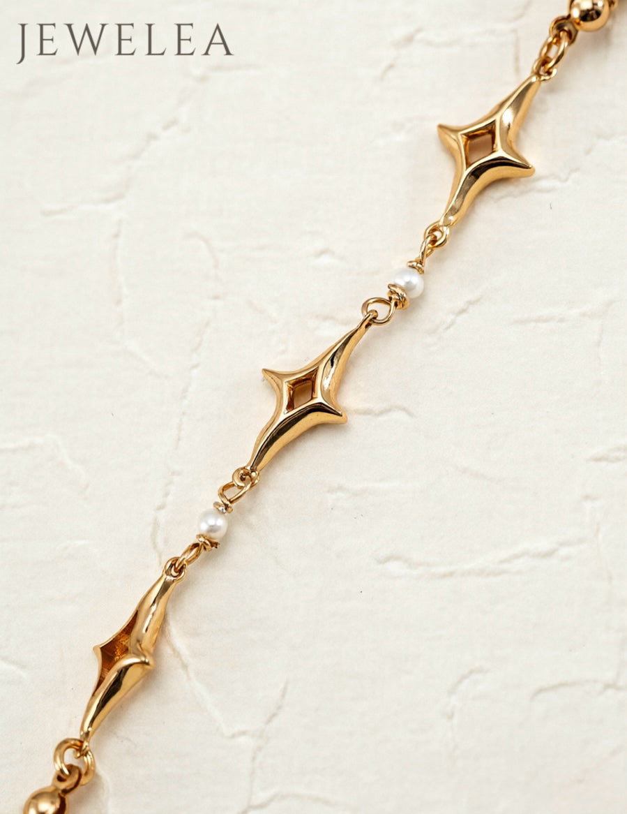 S925 The Polaris Ray Pearl Bracelet
