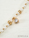 S925 The Gilded Cadence Pearl Charm Bracelet
