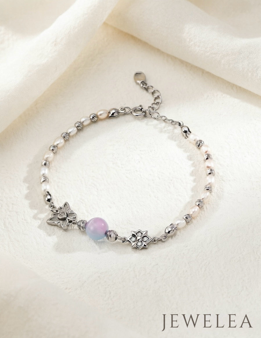 S925 The Fluttering Aurora Bow-Butterfly Strand