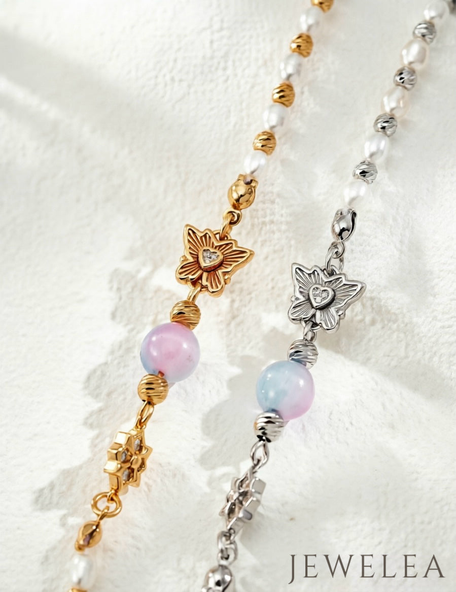 S925 The Fluttering Aurora Bow-Butterfly Strand